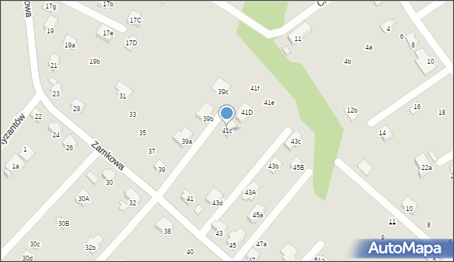 Czechowice-Dziedzice, Zamkowa, 41c, mapa Czechowic-Dziedzic
