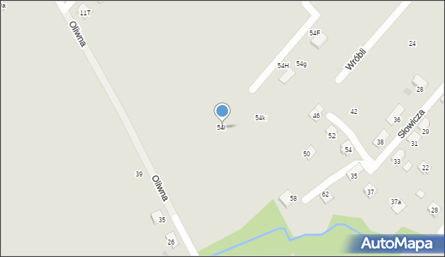 Czechowice-Dziedzice, Zamkowa, 54l, mapa Czechowic-Dziedzic