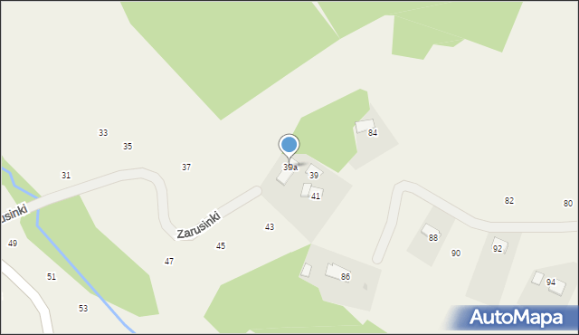 Czechówka, Zarusinki, 39a, mapa Czechówka