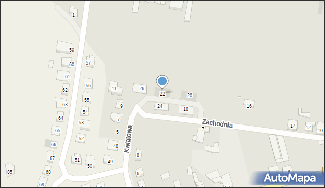 Czempiń, Zachodnia, 22, mapa Czempiń