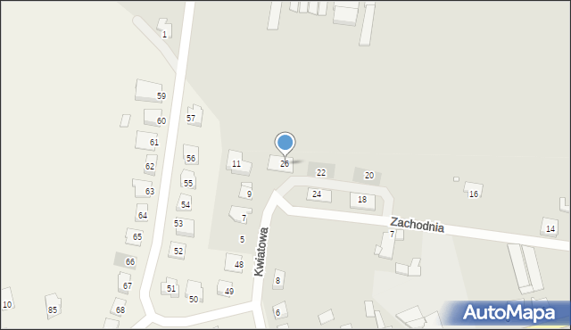 Czempiń, Zachodnia, 26, mapa Czempiń