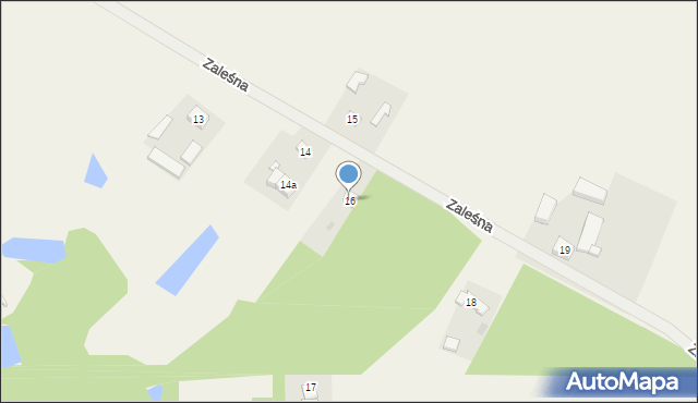 Czempisz, Zaleśna, 16, mapa Czempisz