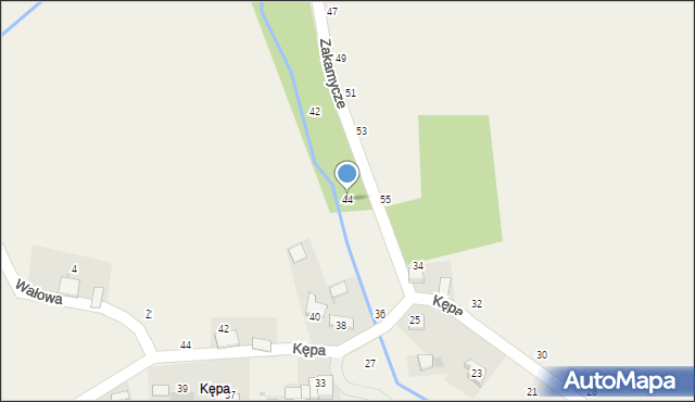 Czernichów, Zakamycze, 44, mapa Czernichów