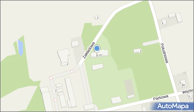 Czerniewice, Zakładowa, 3, mapa Czerniewice