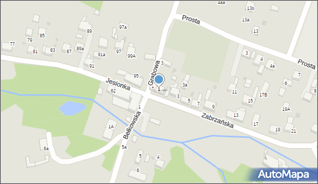 Czerwionka-Leszczyny, Zabrzańska, 1-2, mapa Czerwionka-Leszczyny