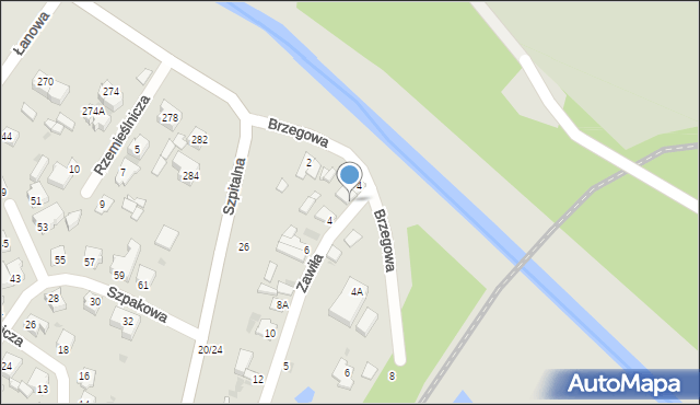 Częstochowa, Zawiła, 2, mapa Częstochowy