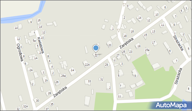Czyżew, Zarębska, 22, mapa Czyżew