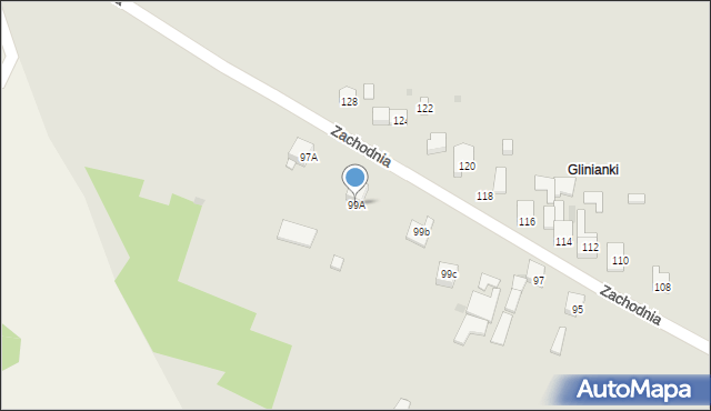 Dąbrowa Górnicza, Zachodnia, 99A, mapa Dąbrowa Górnicza