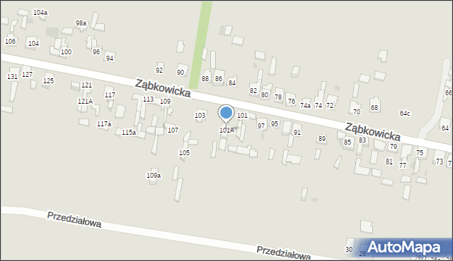 Dąbrowa Górnicza, Ząbkowicka, 101A, mapa Dąbrowa Górnicza