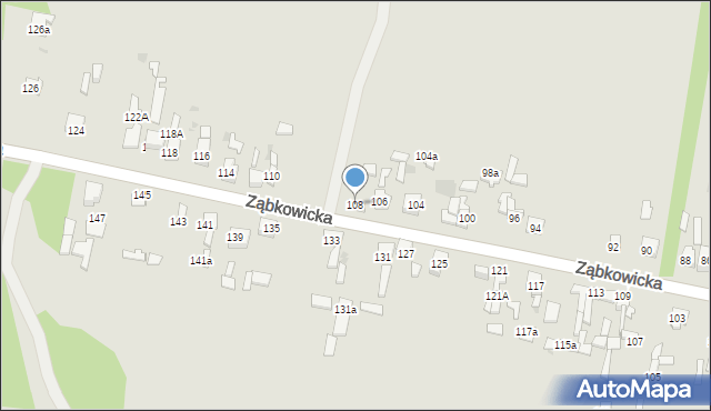 Dąbrowa Górnicza, Ząbkowicka, 108, mapa Dąbrowa Górnicza