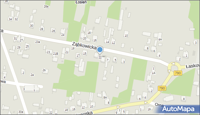 Dąbrowa Górnicza, Ząbkowicka, 11, mapa Dąbrowa Górnicza