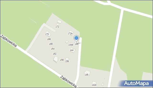 Dąbrowa Górnicza, Ząbkowicka, 146, mapa Dąbrowa Górnicza