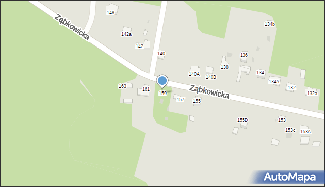 Dąbrowa Górnicza, Ząbkowicka, 159, mapa Dąbrowa Górnicza
