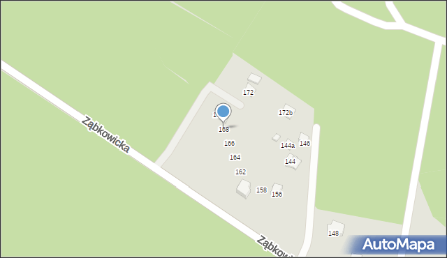 Dąbrowa Górnicza, Ząbkowicka, 168, mapa Dąbrowa Górnicza