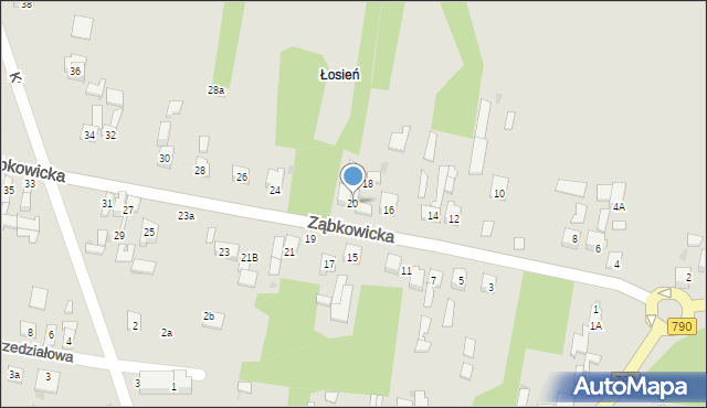 Dąbrowa Górnicza, Ząbkowicka, 20, mapa Dąbrowa Górnicza