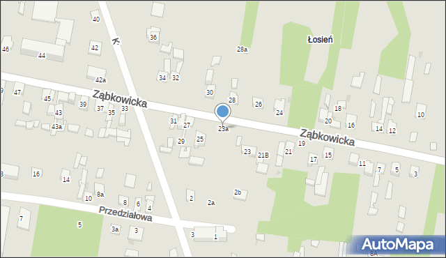 Dąbrowa Górnicza, Ząbkowicka, 23a, mapa Dąbrowa Górnicza