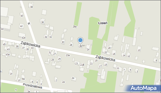 Dąbrowa Górnicza, Ząbkowicka, 26, mapa Dąbrowa Górnicza