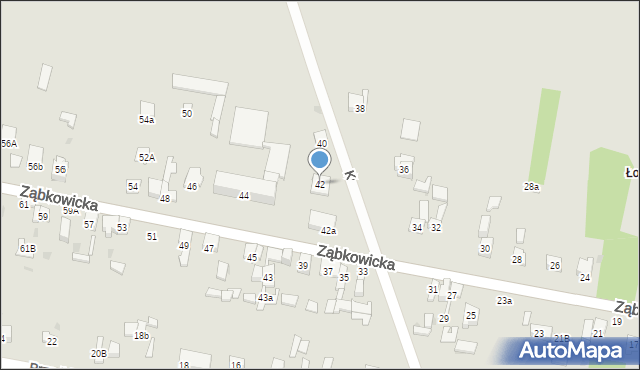 Dąbrowa Górnicza, Ząbkowicka, 42, mapa Dąbrowa Górnicza