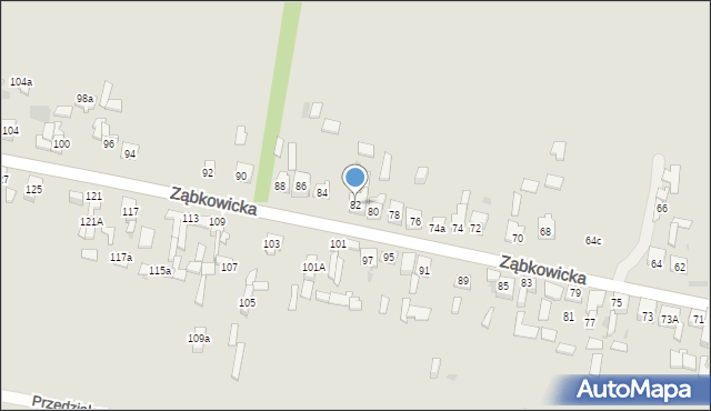 Dąbrowa Górnicza, Ząbkowicka, 82, mapa Dąbrowa Górnicza