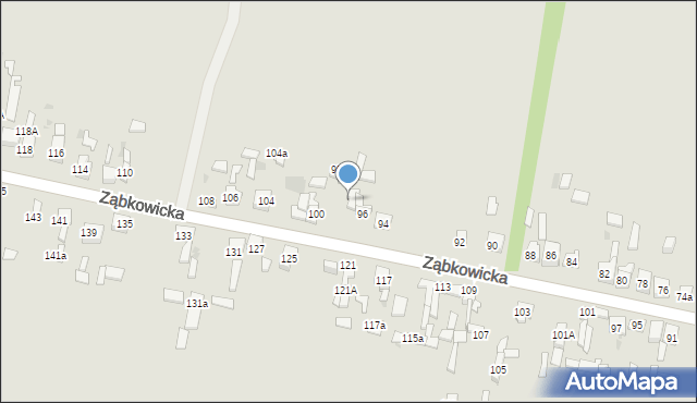 Dąbrowa Górnicza, Ząbkowicka, 98, mapa Dąbrowa Górnicza