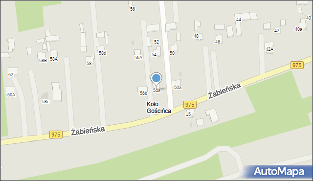 Dąbrowa Tarnowska, Żabieńska, 54a, mapa Dąbrowa Tarnowska