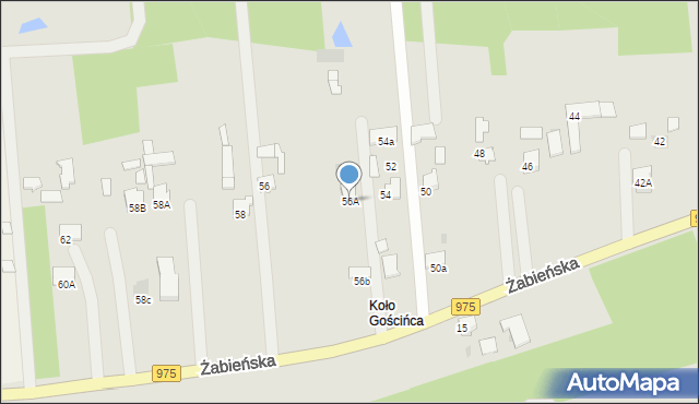 Dąbrowa Tarnowska, Żabieńska, 56A, mapa Dąbrowa Tarnowska