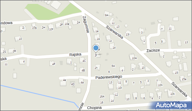 Dąbrowa Tarnowska, Zagumnie, 1f, mapa Dąbrowa Tarnowska