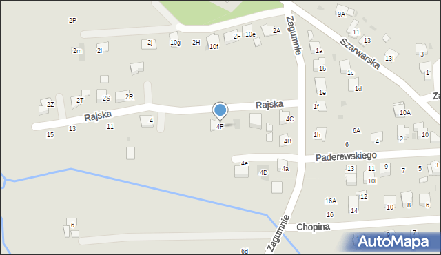 Dąbrowa Tarnowska, Zagumnie, 4F, mapa Dąbrowa Tarnowska