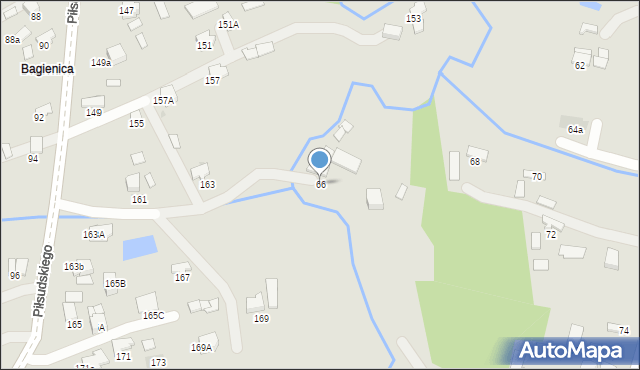 Dąbrowa Tarnowska, Zagumnie, 66, mapa Dąbrowa Tarnowska
