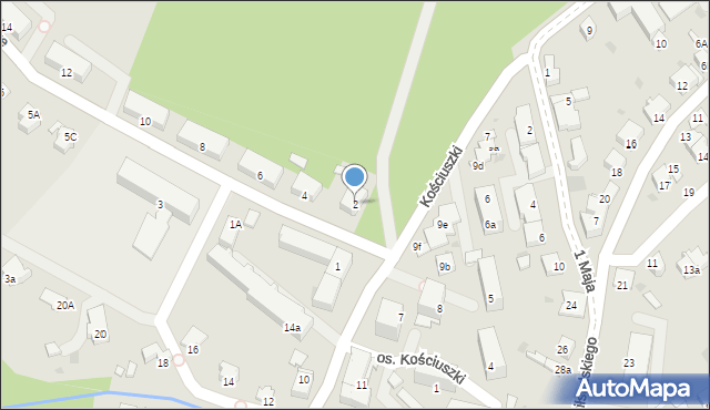 Dąbrowa Tarnowska, Zazamcze, 2, mapa Dąbrowa Tarnowska