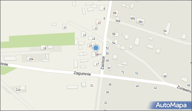 Dąbrowica, Zagumnie, 16b, mapa Dąbrowica