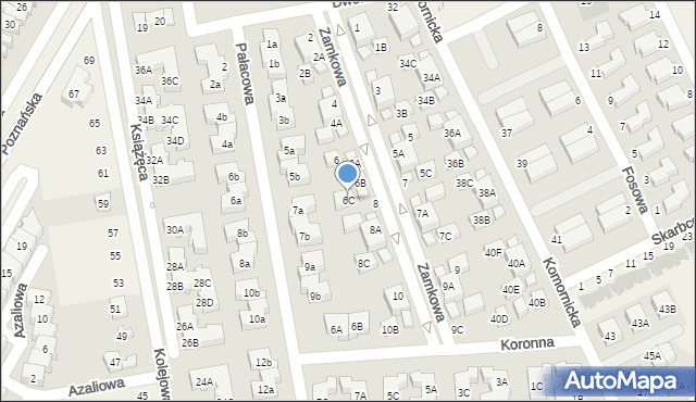 Dąbrówka, Zamkowa, 6C, mapa Dąbrówka