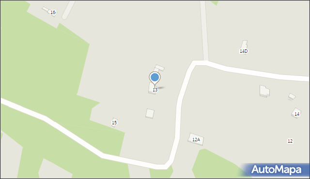 Daleszyce, Zagórze, 13, mapa Daleszyce