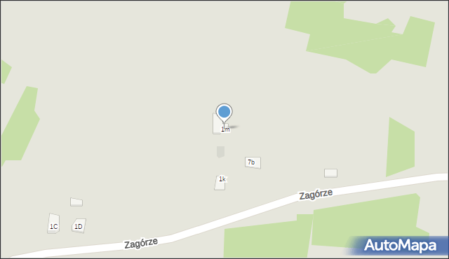 Daleszyce, Zagórze, 1m, mapa Daleszyce