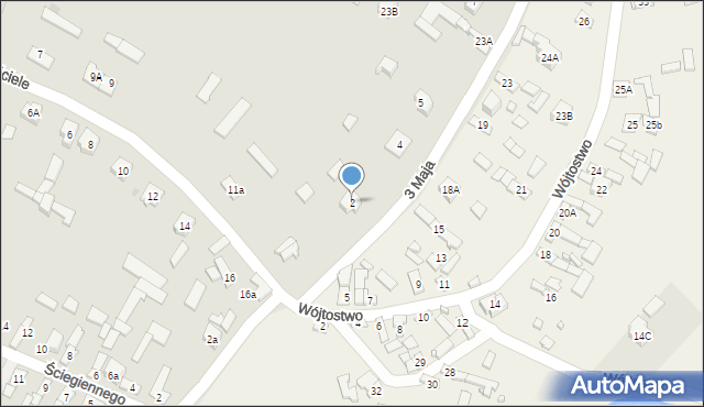 Daleszyce, Zakościele, 11, mapa Daleszyce