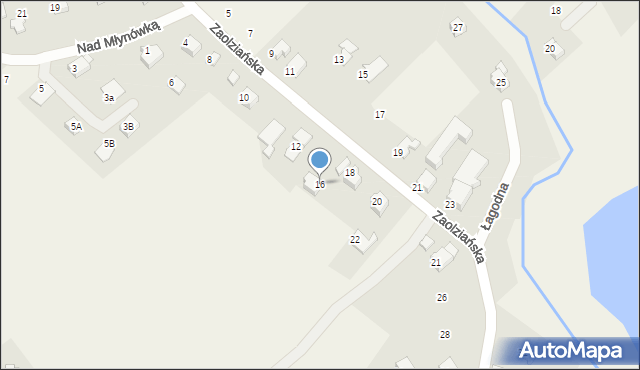 Dankowice, Zaolziańska, 16, mapa Dankowice