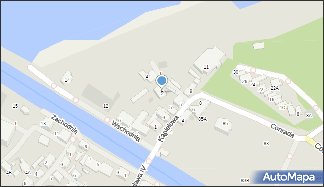 Darłowo, Zawiszy Czarnego, 2, mapa Darłowo