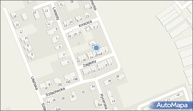 Dawidy Bankowe, Zagłoby Jana Onufrego, 10, mapa Dawidy Bankowe