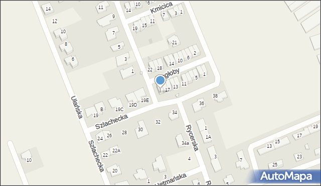 Dawidy Bankowe, Zagłoby Jana Onufrego, 21, mapa Dawidy Bankowe