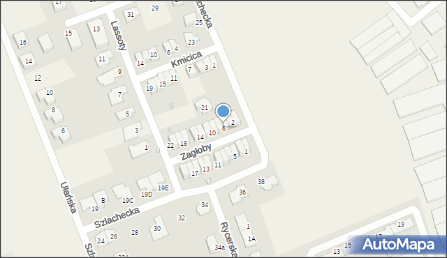 Dawidy Bankowe, Zagłoby Jana Onufrego, 6, mapa Dawidy Bankowe