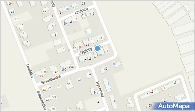 Dawidy Bankowe, Zagłoby Jana Onufrego, 9, mapa Dawidy Bankowe