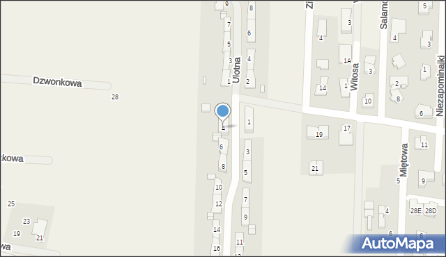 Dawidy Bankowe, Zalotna, 4, mapa Dawidy Bankowe