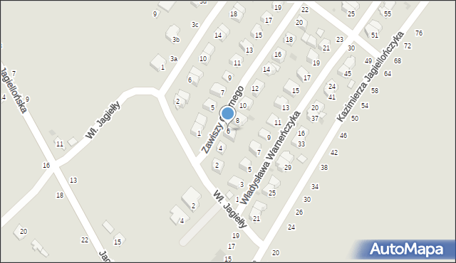 Dęblin, Zawiszy Czarnego, 6, mapa Dęblin