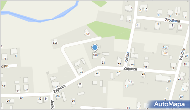 Dębnica Kaszubska, Zajęcza, 51a, mapa Dębnica Kaszubska