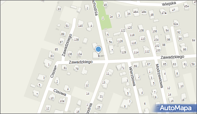 Długołęka, Zawadzkiego Aleksandra, gen., 130, mapa Długołęka