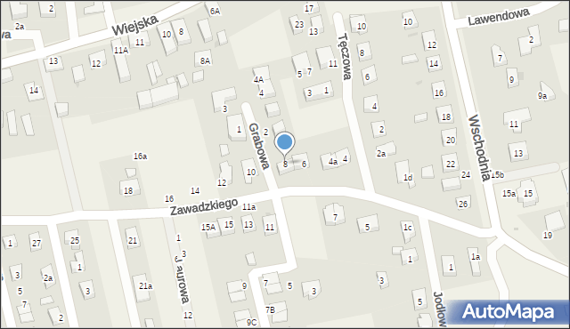 Długołęka, Zawadzkiego Aleksandra, gen., 8, mapa Długołęka