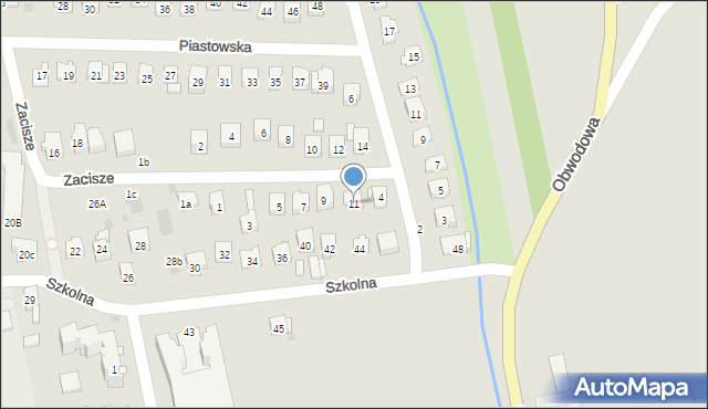 Dobczyce, Zacisze, 11, mapa Dobczyce