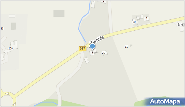 Dobczyce, Zarabie, 2, mapa Dobczyce