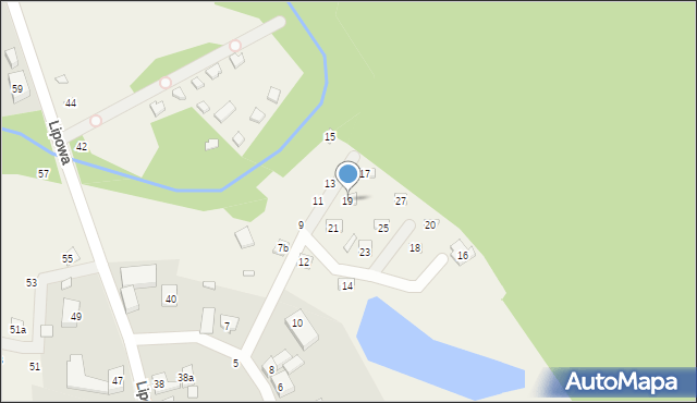 Dominikowo, Zakamarek, 19, mapa Dominikowo