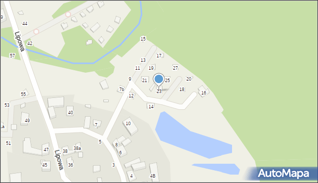 Dominikowo, Zakamarek, 23, mapa Dominikowo